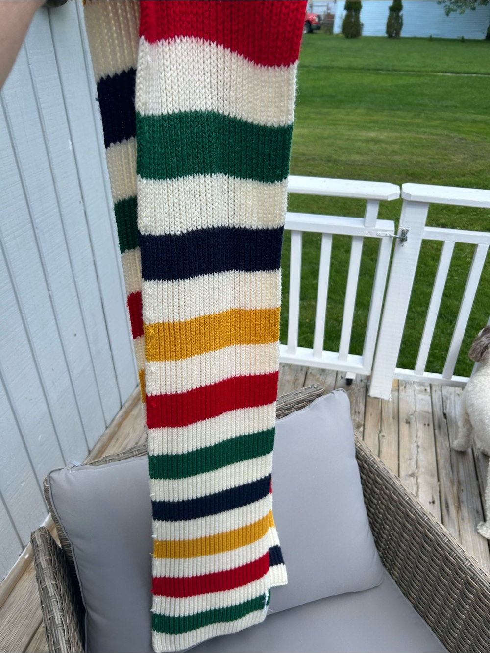 Hudson’s Bay Striped Knit Sweater Scarf - Multicolor